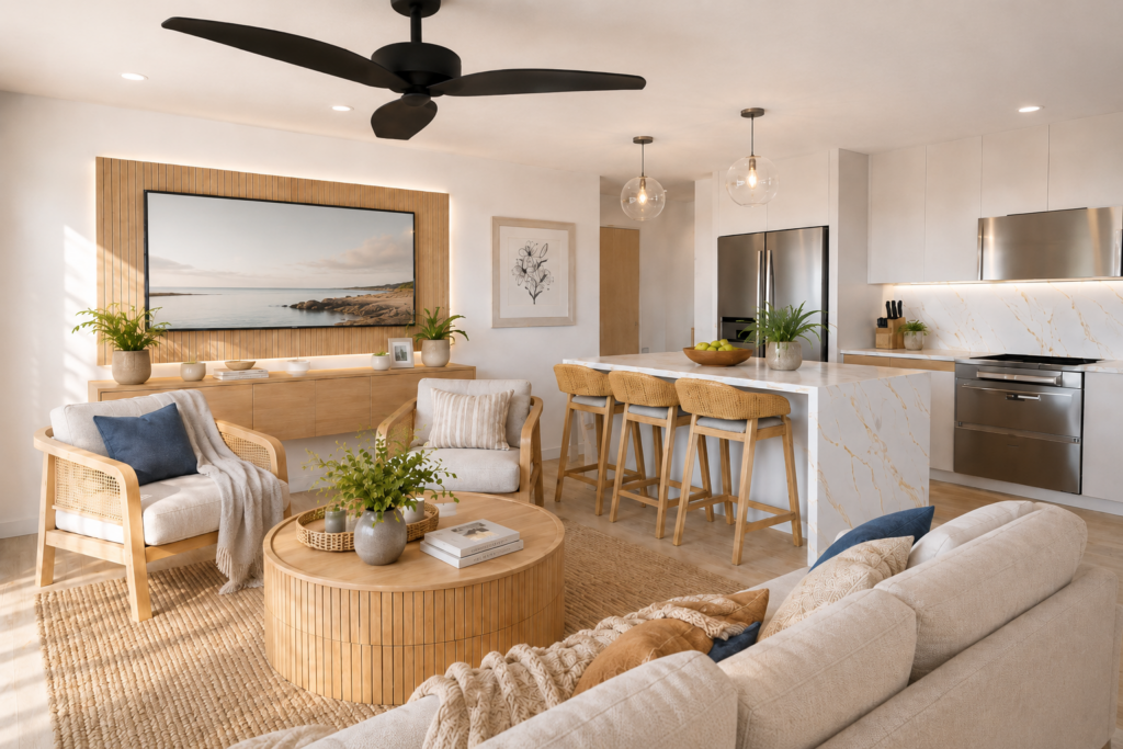 Lily Villas Barbados Living Room